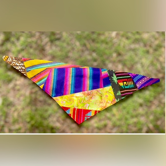 Colorful Patchwork Scarf - Picture 7 of 8